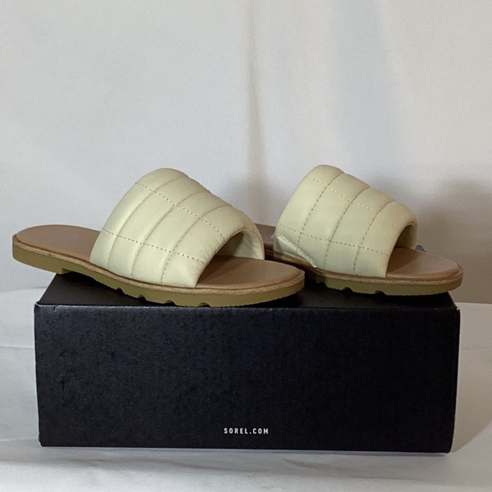 NWT SOREL Ella III Quilted Puff Slide Sandal Size 6 - Picture 3 of 9